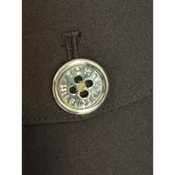 Tommy Hilfiger Open Front Black Blazer with Gold Buttons – Size 16 - NEW - Picture 8 of 9